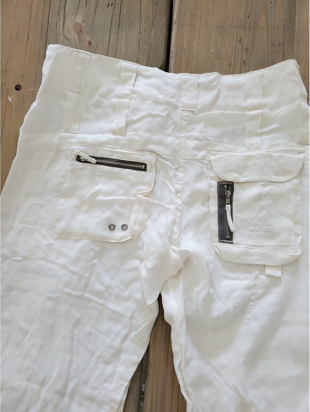 Johnny Was White Cargo Linen Pants - Picture 11 of 16
